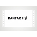 Kantar Fişi 4X19 3N 1500'lü Paket